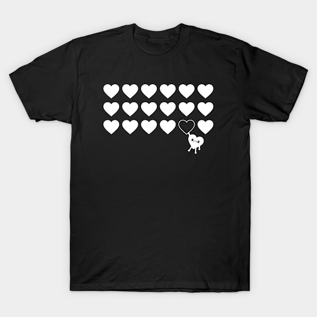 Lonely Hearts T-Shirt by Heremeow